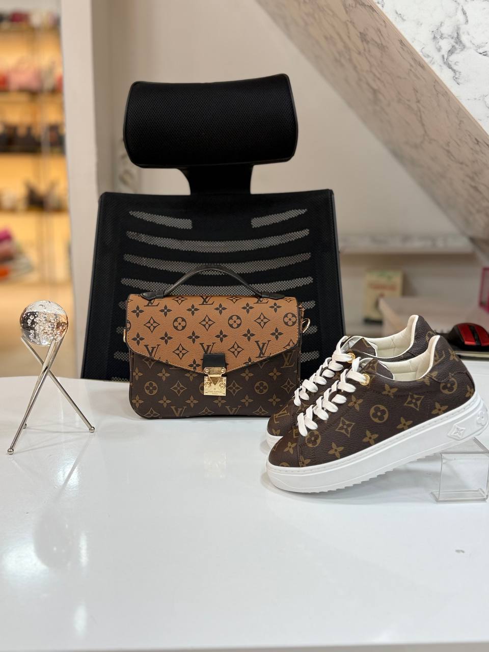 LVS Bag and Sneakers