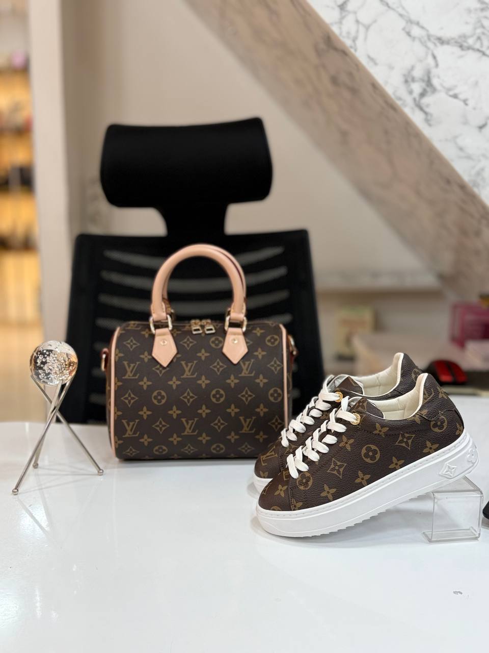 LVS Bag and Sneakers