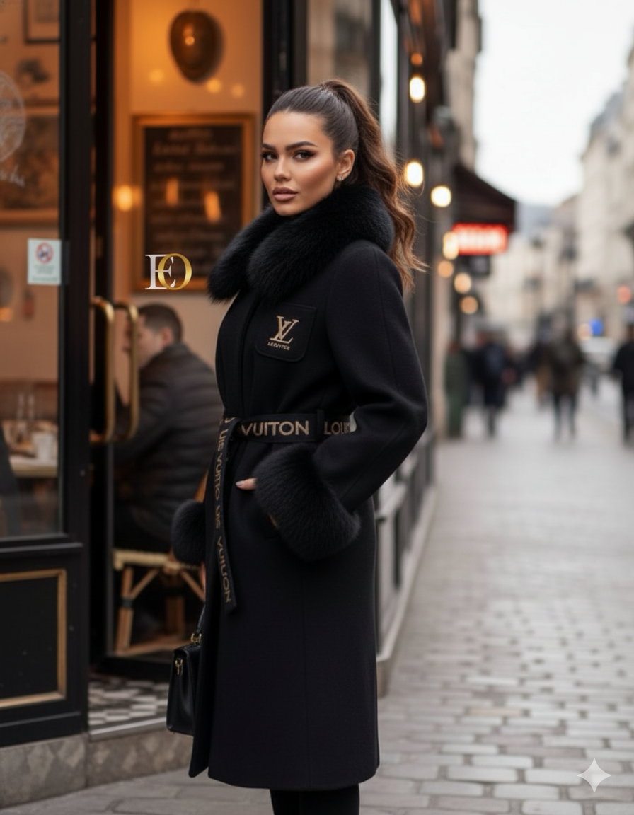 LVS - Fur-Lined Cashmere (Black)