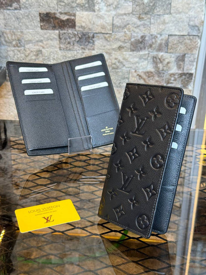 L - Leather Brazza Wallet (Black)