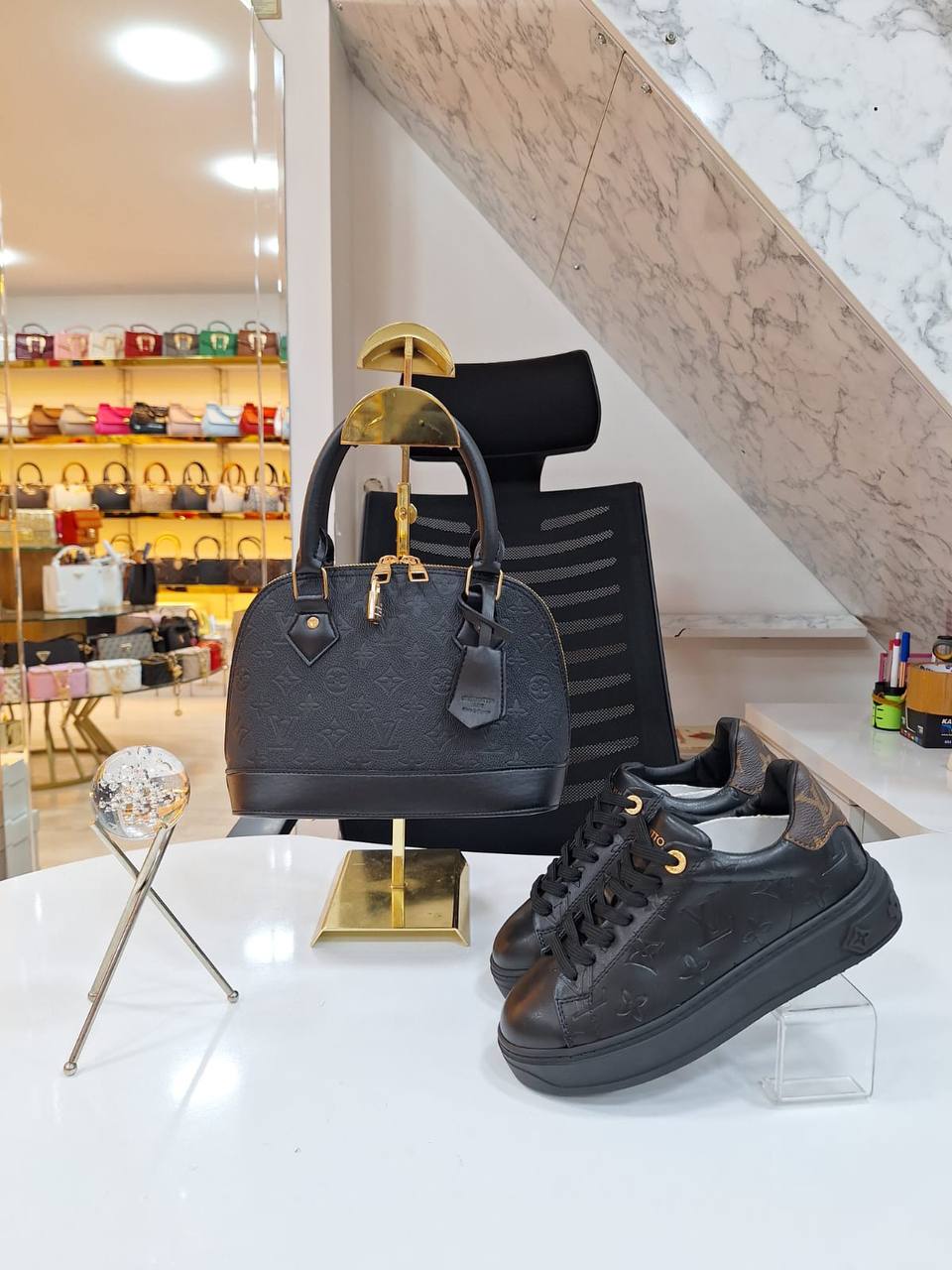 LVS  Bag and  Sneakers