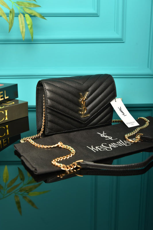 YSI -  Cassandre Leather Wallet on Chain