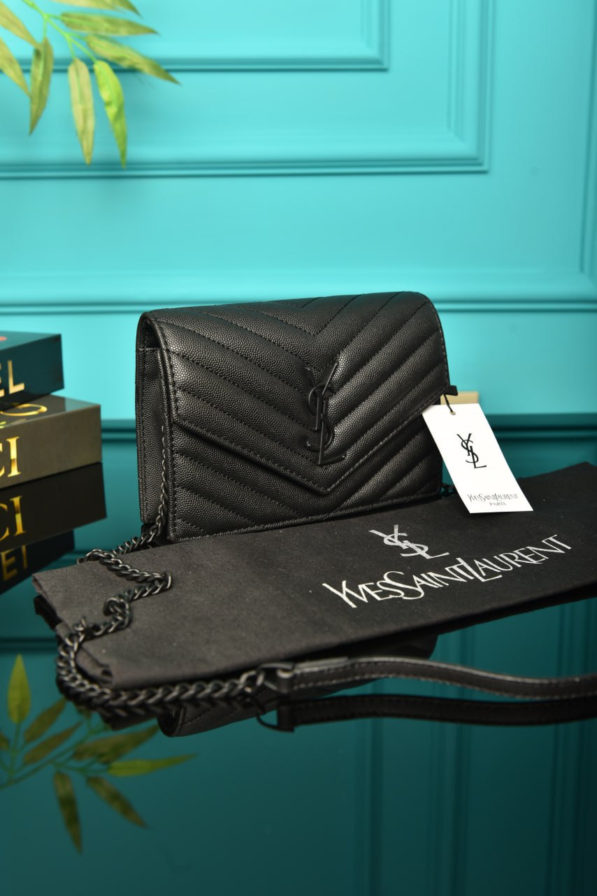 YSI -  Cassandre Leather Wallet on Chain