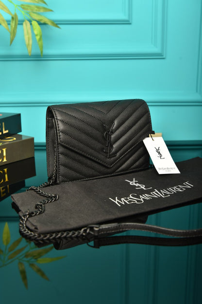 YSI -  Cassandre Leather Wallet on Chain