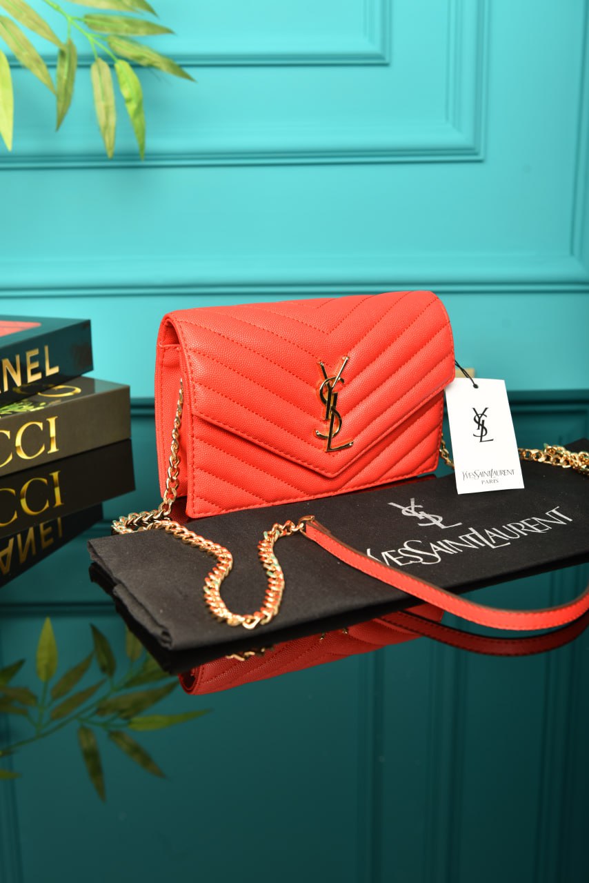 YSI -  Cassandre Leather Wallet on Chain