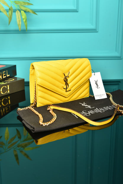 YSI -  Cassandre Leather Wallet on Chain