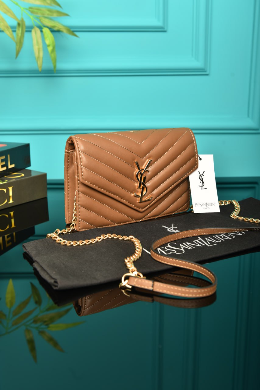 YSI -  Cassandre Leather Wallet on Chain