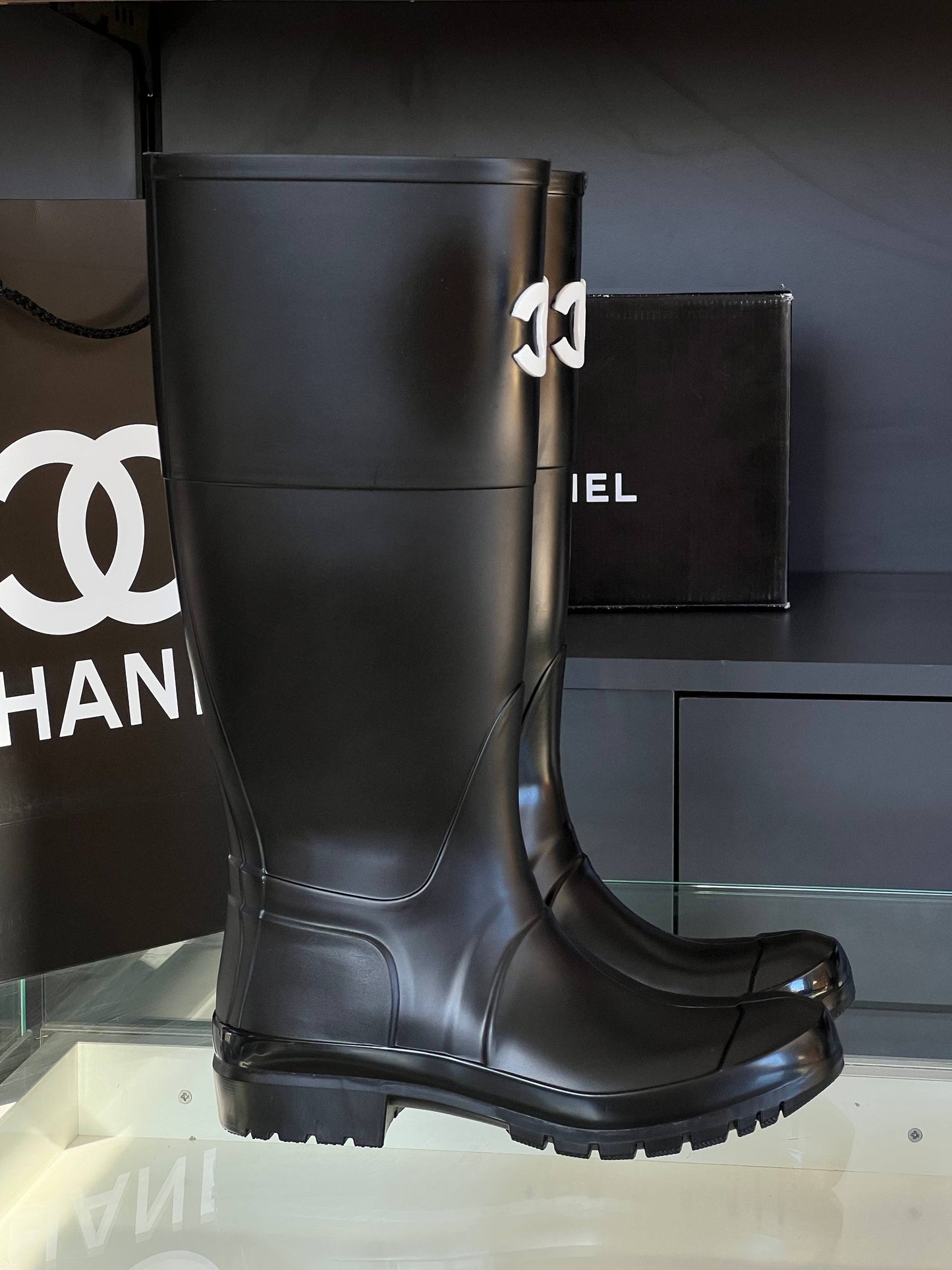 CH - Rain Leather Boots